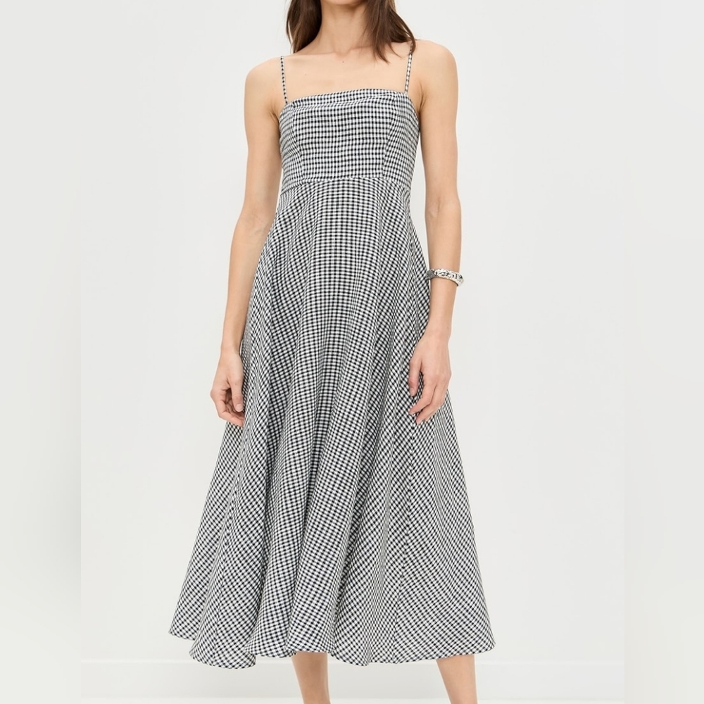 Reformation Monette Linen Midi Dress Size 10